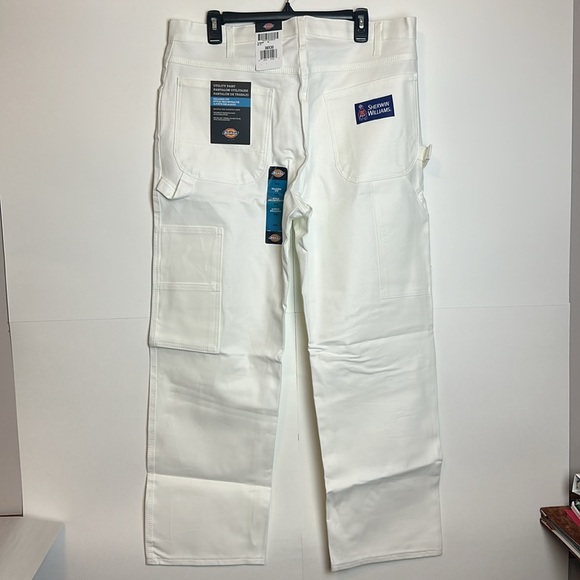 Dickies White Utility Pants Relaxed Fit Size 36x30 - Picture 4 of 11